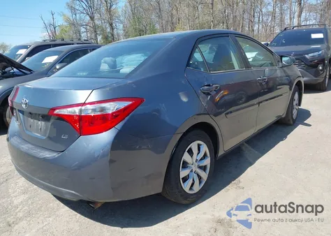 2014 Toyota Corolla Le из США, поврежденный, VIN 5YFBURHE4EP120544